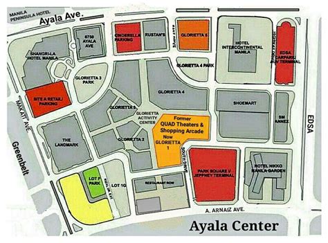 Glorietta Activity Center Map .